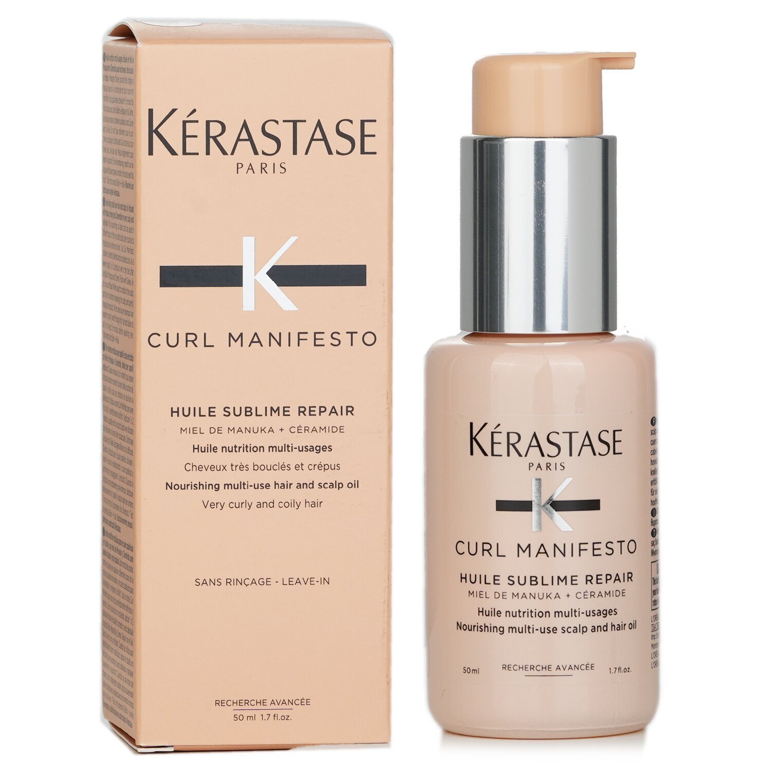 Kerastase Curl Manifesto Huile Sublime Repair Nourishing Multi-use Hair & Scalp Oil (For Very Curly & Coily Hair) 50ml/1.7oz