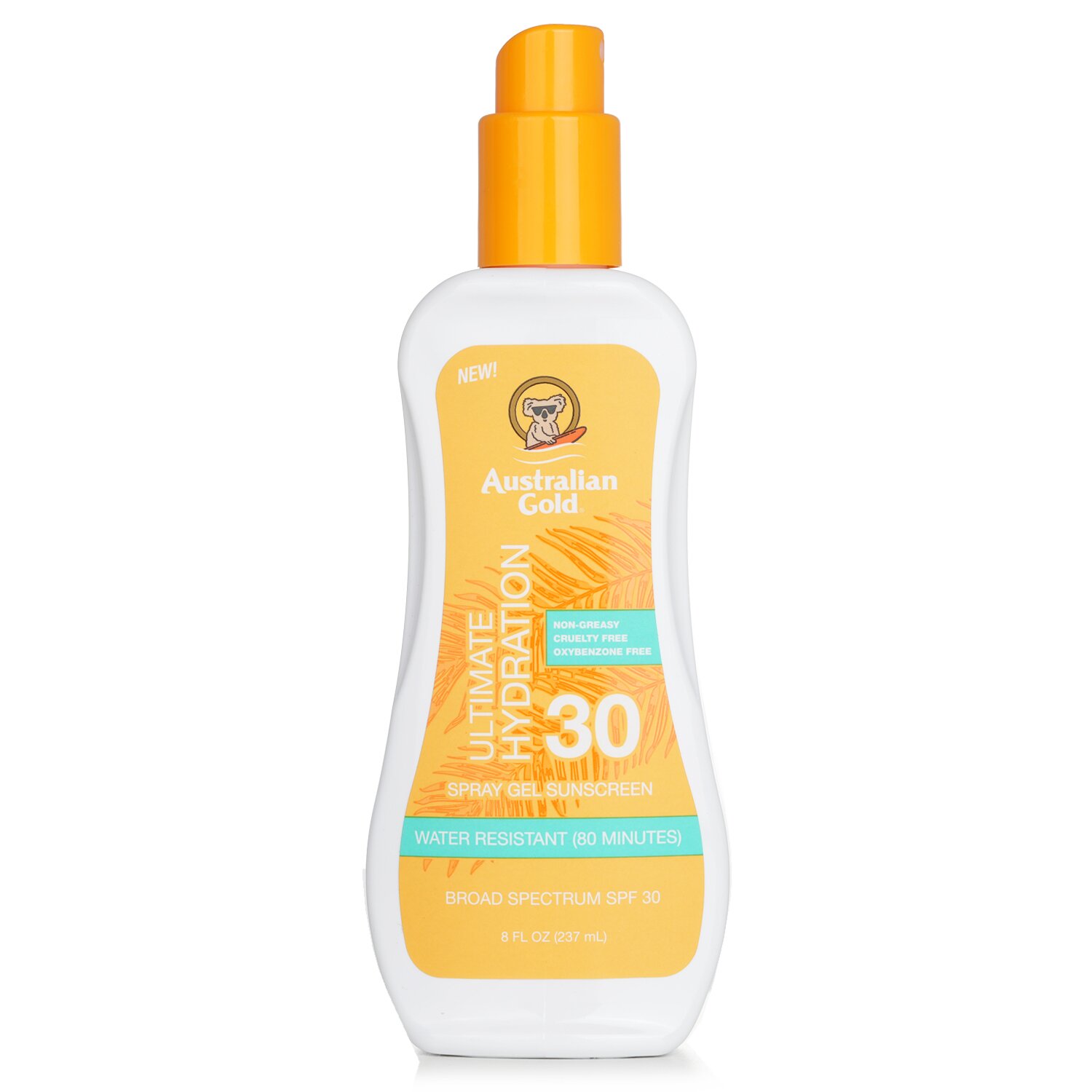 Australian Gold Spray Gel Sunscreen SPF 30 (Ultimate Hydration) 237ml/8oz