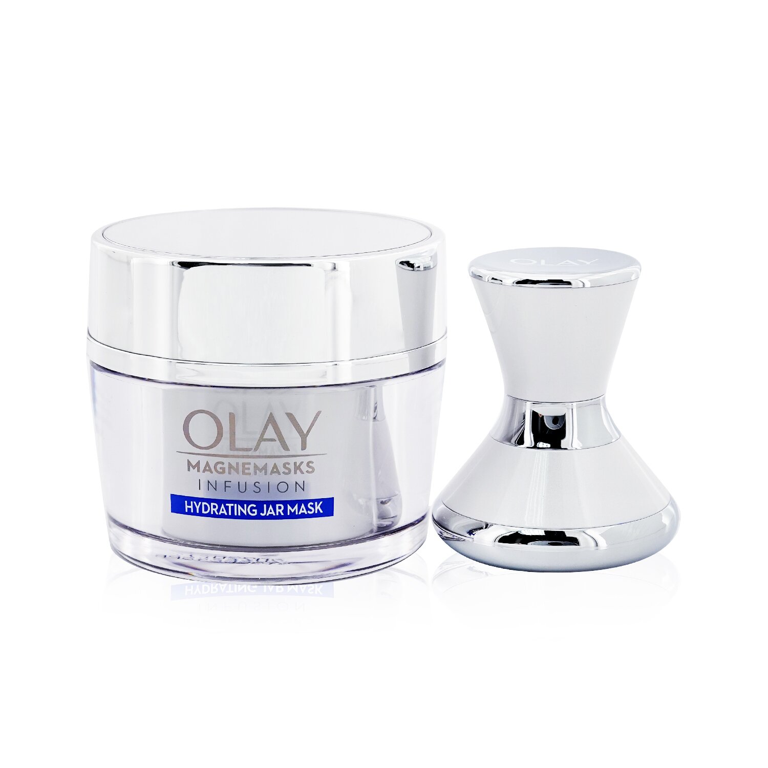 Olay Magnemasks Infustion Hydrating Starter Kit : 1x Magnetic Infuser + 1x Hydrating Jar Mask 50g (Exp. Date 07/2022) 2pcs