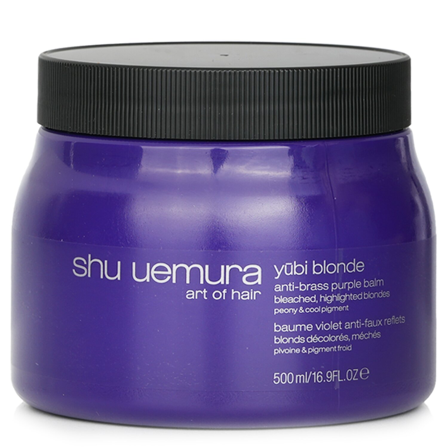 Shu Uemura Yubi Blonde Anti-Brass Purple Balm (Hair Mask) - Bleached, Highlighted Blondes (Salon size) 500ml/16.9oz