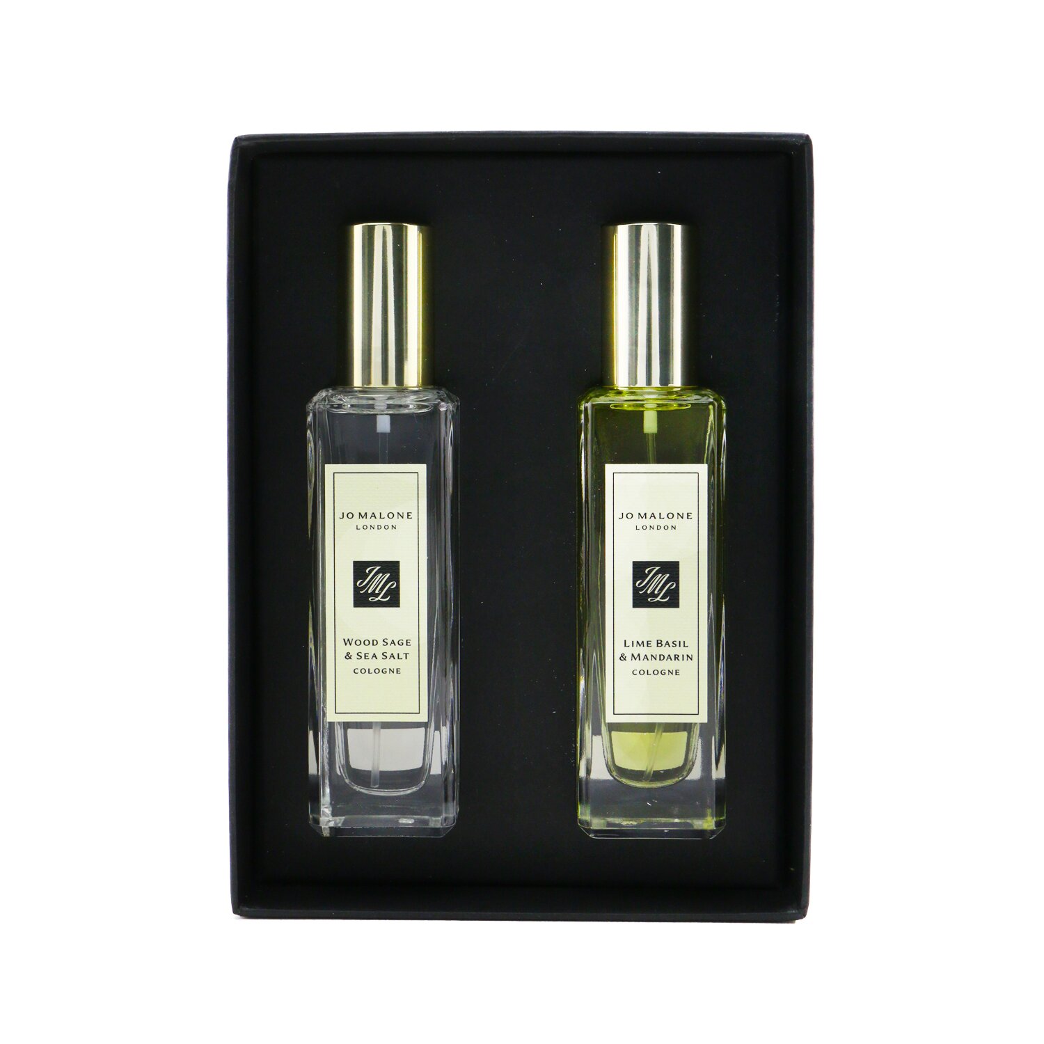 Jo Malone Cologne Duo: Lime Basil & Mandarin + Wood Sage & Sea Salt 2x30ml/1oz