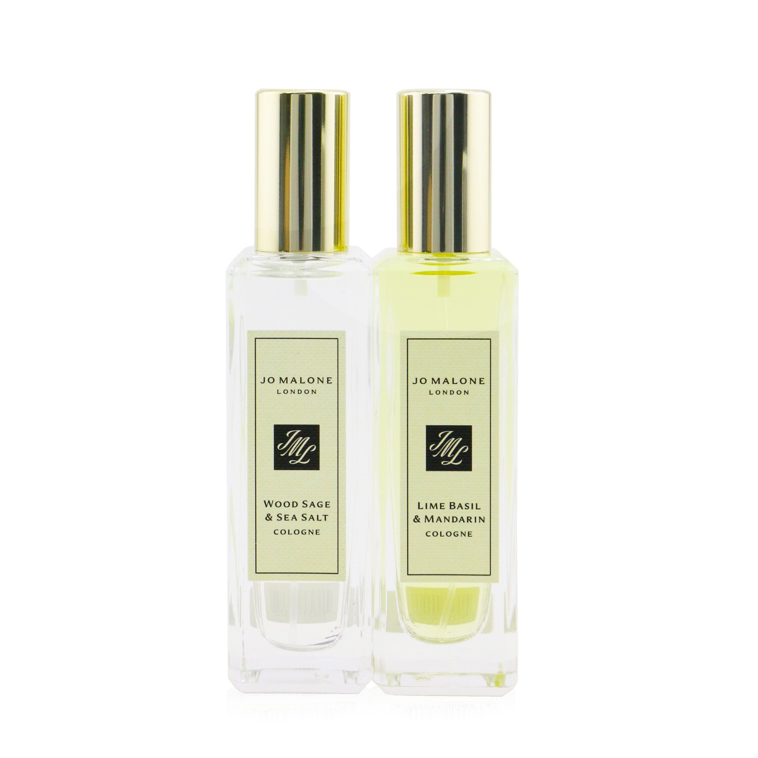 Jo Malone Cologne Duo: Lime Basil & Mandarin + Wood Sage & Sea Salt 2x30ml/1oz