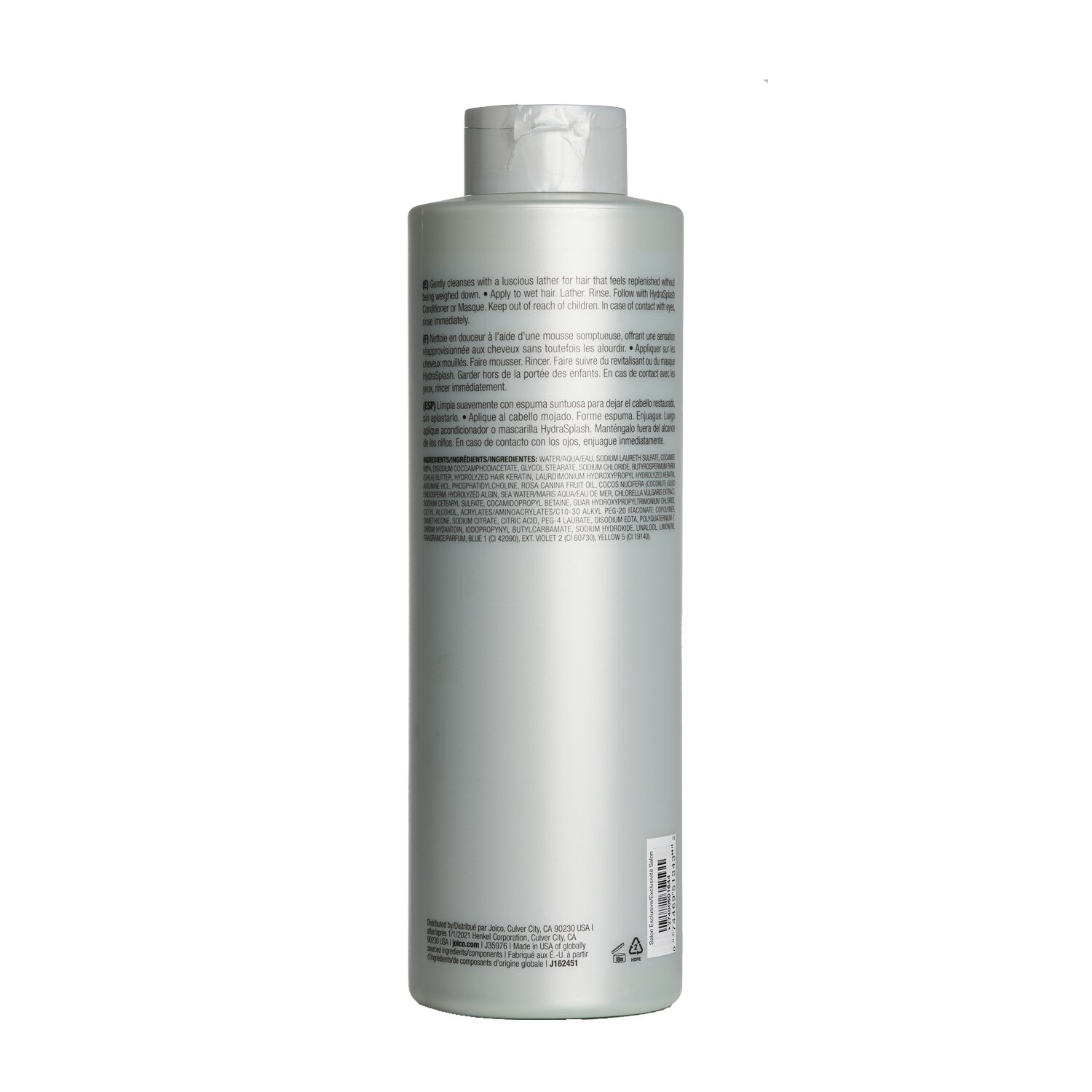 Joico HydraSplash Hydrating Shampoo - For Fine/ Medium, Dry Hair (Cap Slightly Damaged) 1000ml/33.8oz