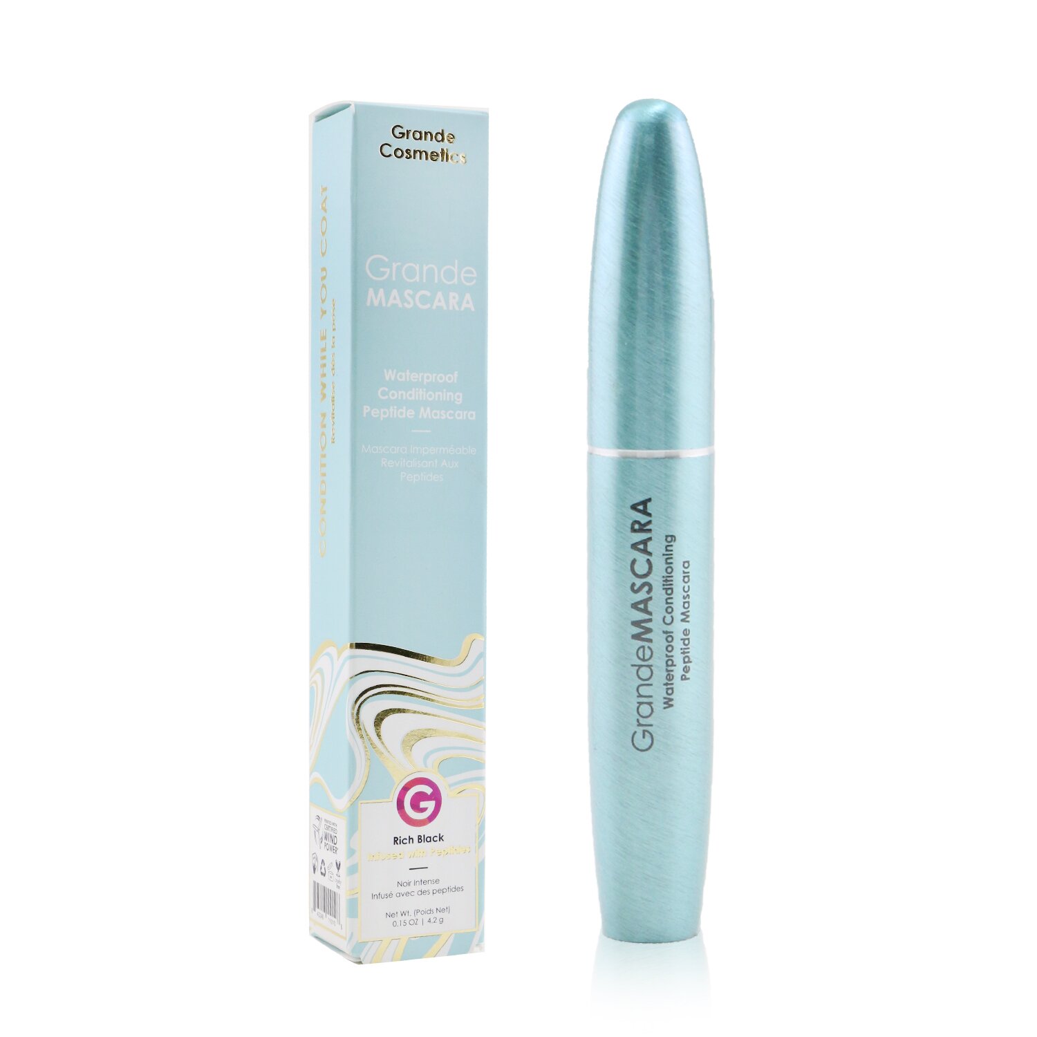 Grande Cosmetics (GrandeLash) GrandeMASCARA Waterproof Conditioning Peptide Mascara 4.2g/0.15oz