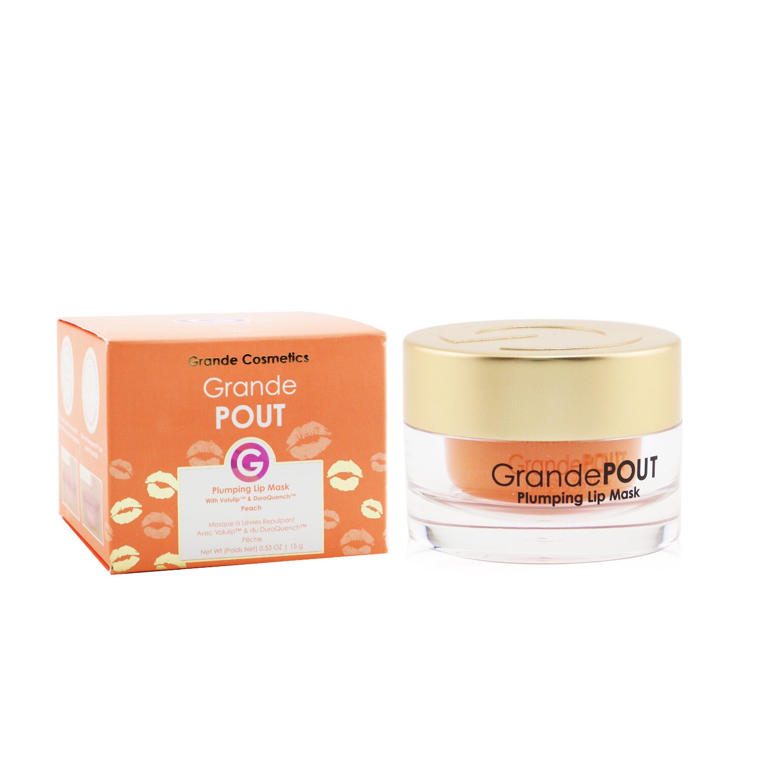 Grande Cosmetics (GrandeLash) GrandePOUT ماسك مالئ للشفاه - خوخ 15g/0.5oz