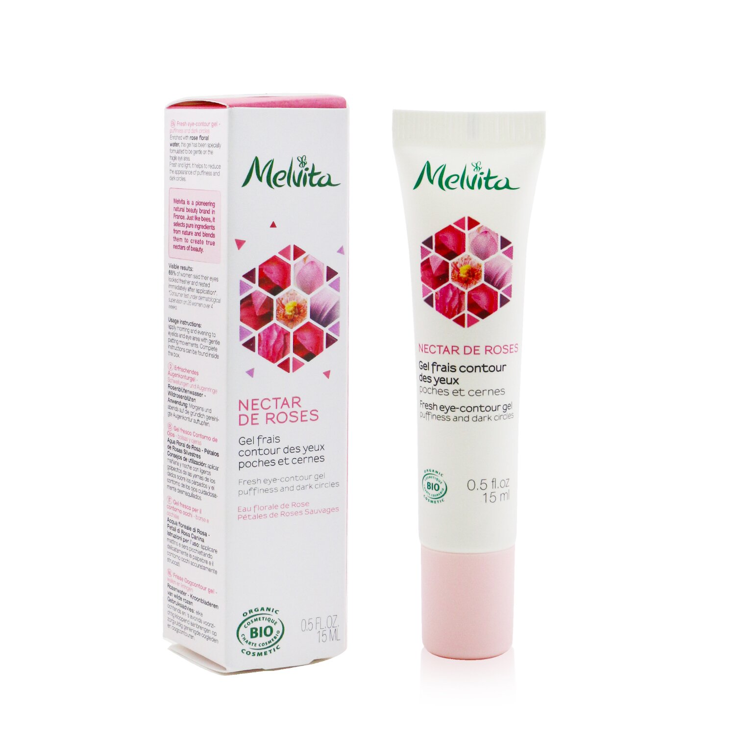 Melvita Gel Contorno de Olhos Nectar De Roses Fresh 15ml/0.5oz