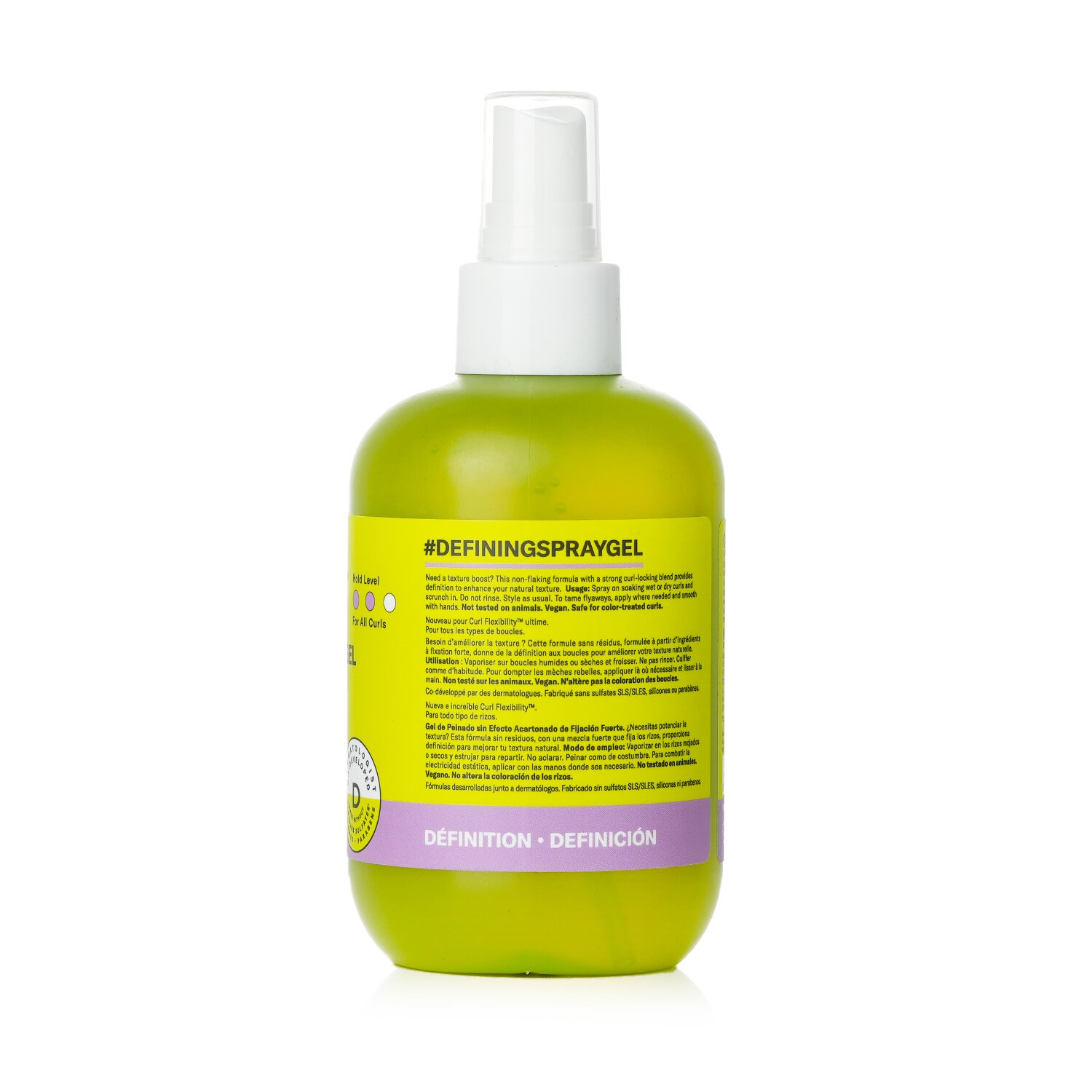 DevaCurl تحديد جل بخاخ مثبت قوي بدون مصفف الشعر 236ml/8oz