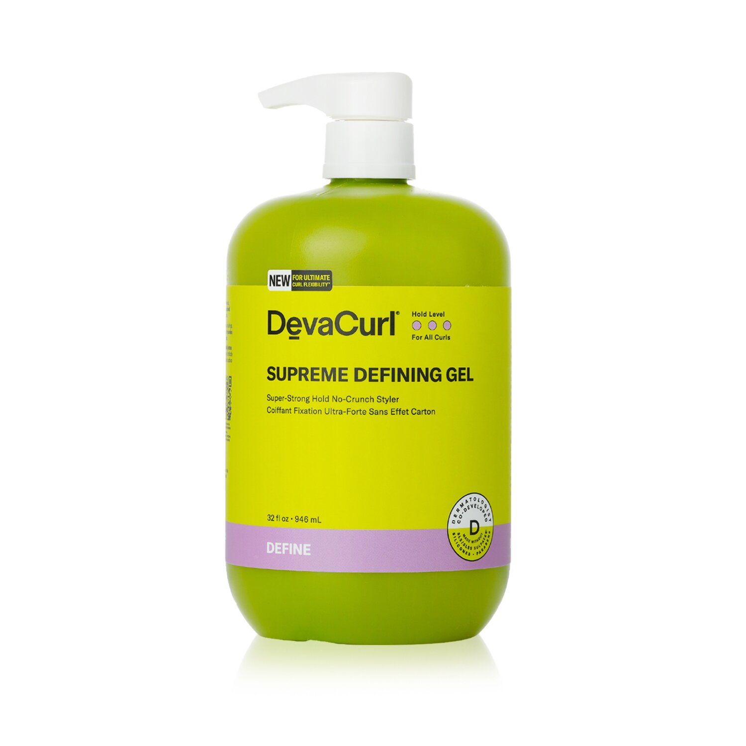 DevaCurl Supreme Defining Gel Super-Stong Hold No-Crunch Styler 946ml/32oz