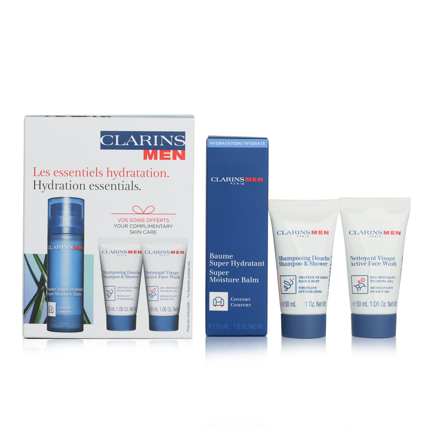 Clarins Clarinsmen Super Moisture Balm Set 3pcs