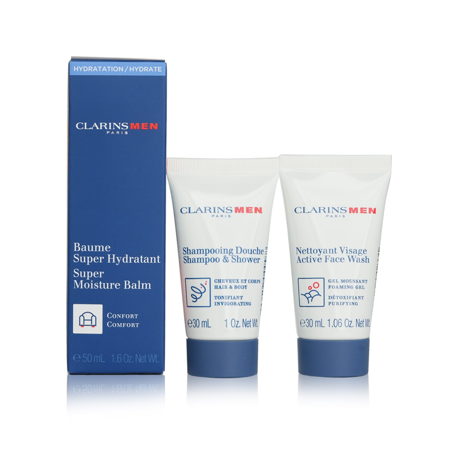 Clarins Clarinsmen Super Moisture Balm Set 3pcs