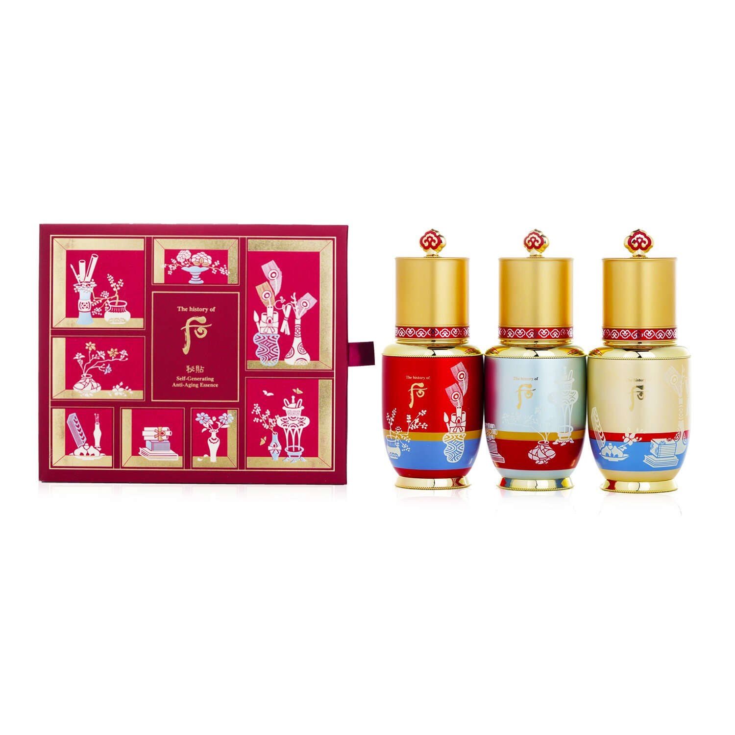 Whoo (The History Of Whoo) Bichup Self-Generating Anti-Aging Essence Trio Set (Exp. Date: 12/2022) 3x25ml/0.84oz