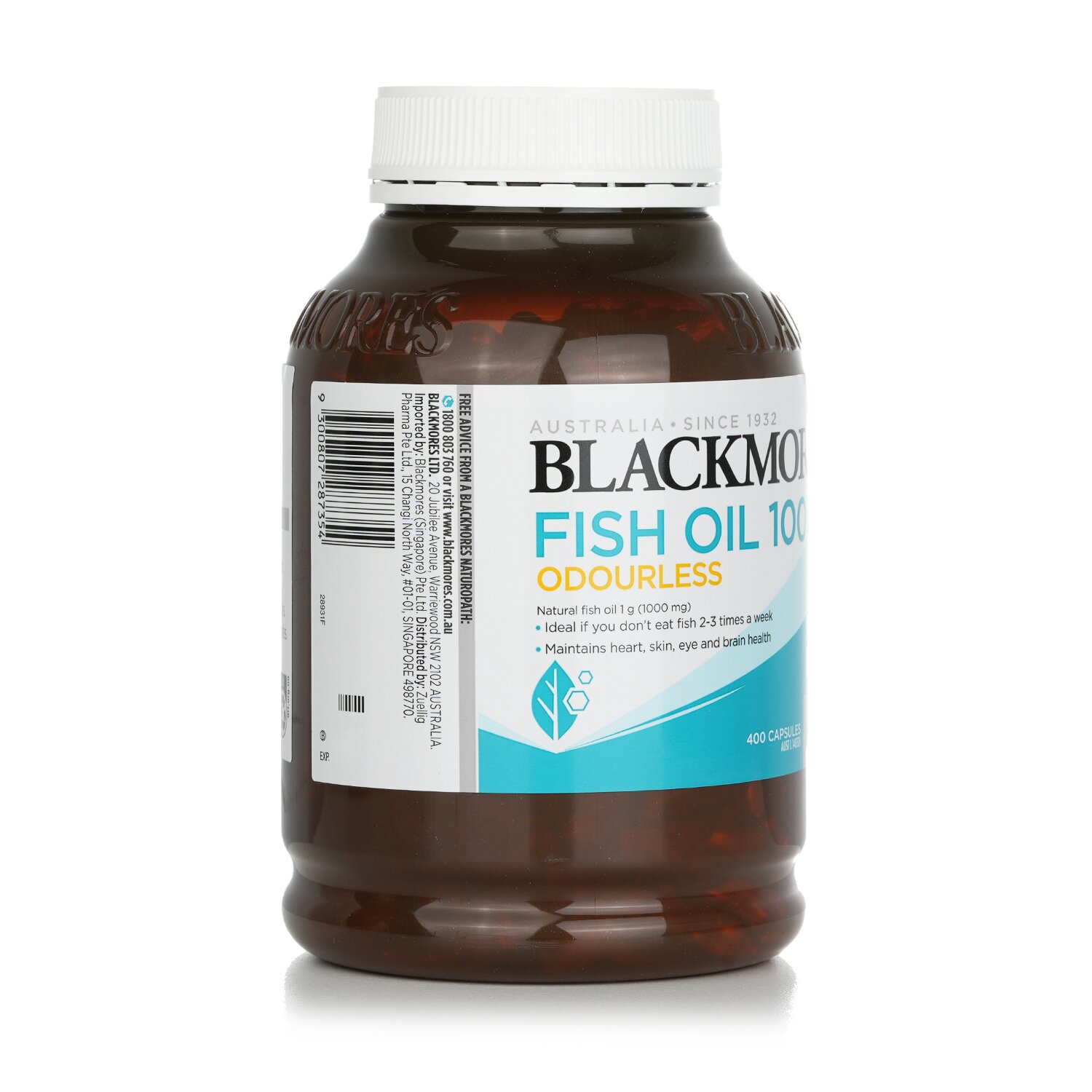 Blackmores Odorless Fish Oil 1000 400capsules