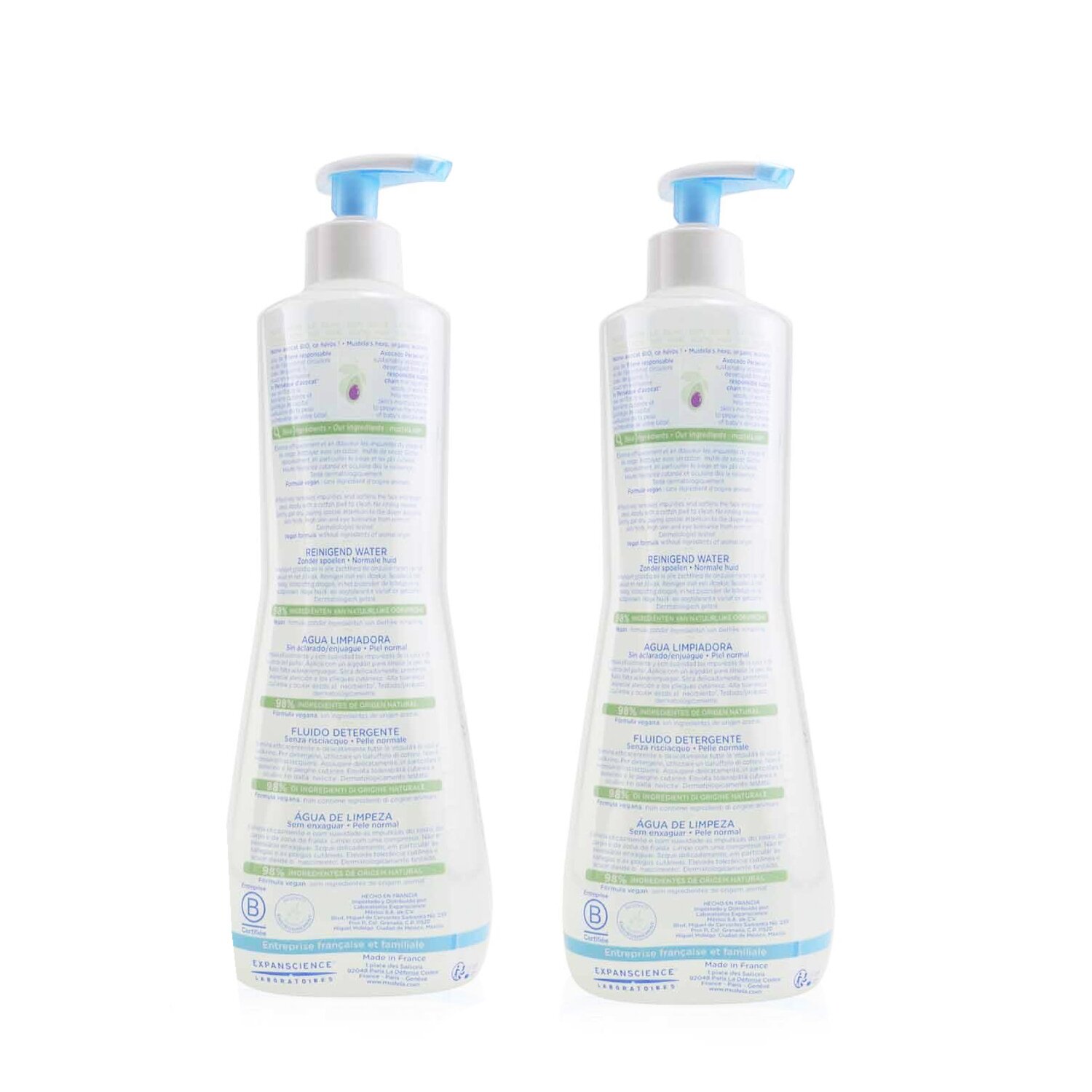 Mustela No Rinse Cleansing Water Duo Set 2x750ml/25.35oz