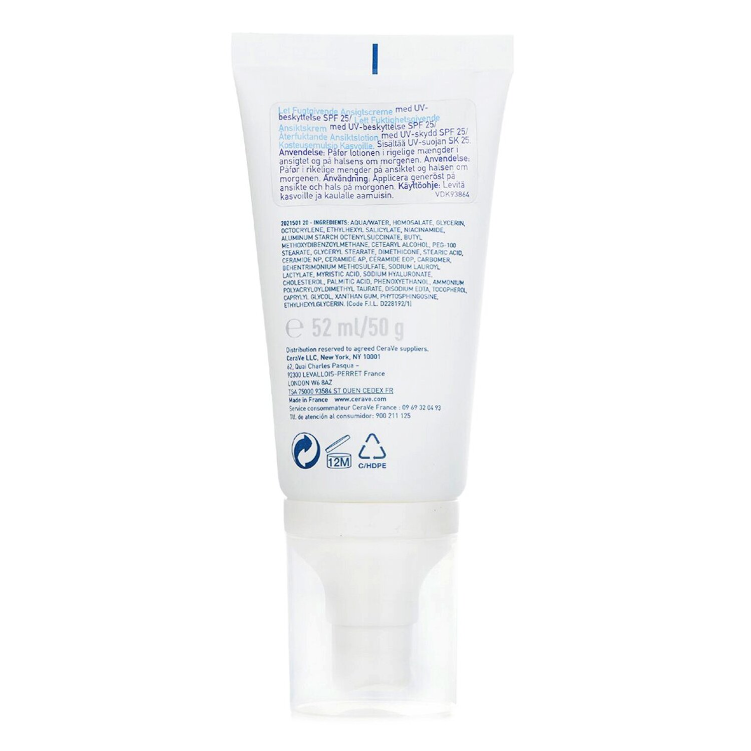 CeraVe Facial Moisturizing Lotion SPF25 For Normal To Dry Skin 52ml/1.75oz