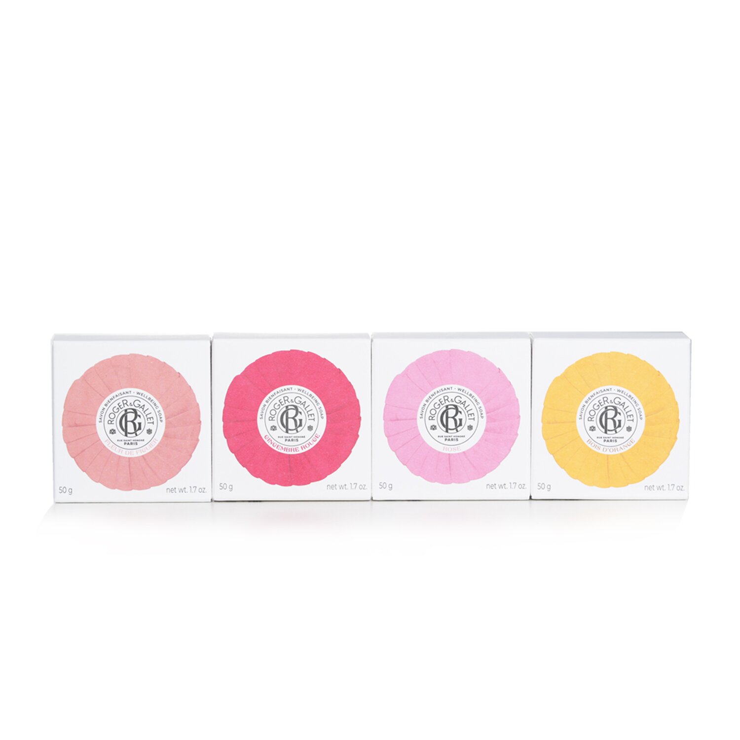 Roger & Gallet Wellbeing Soaps Coffret 4pcs