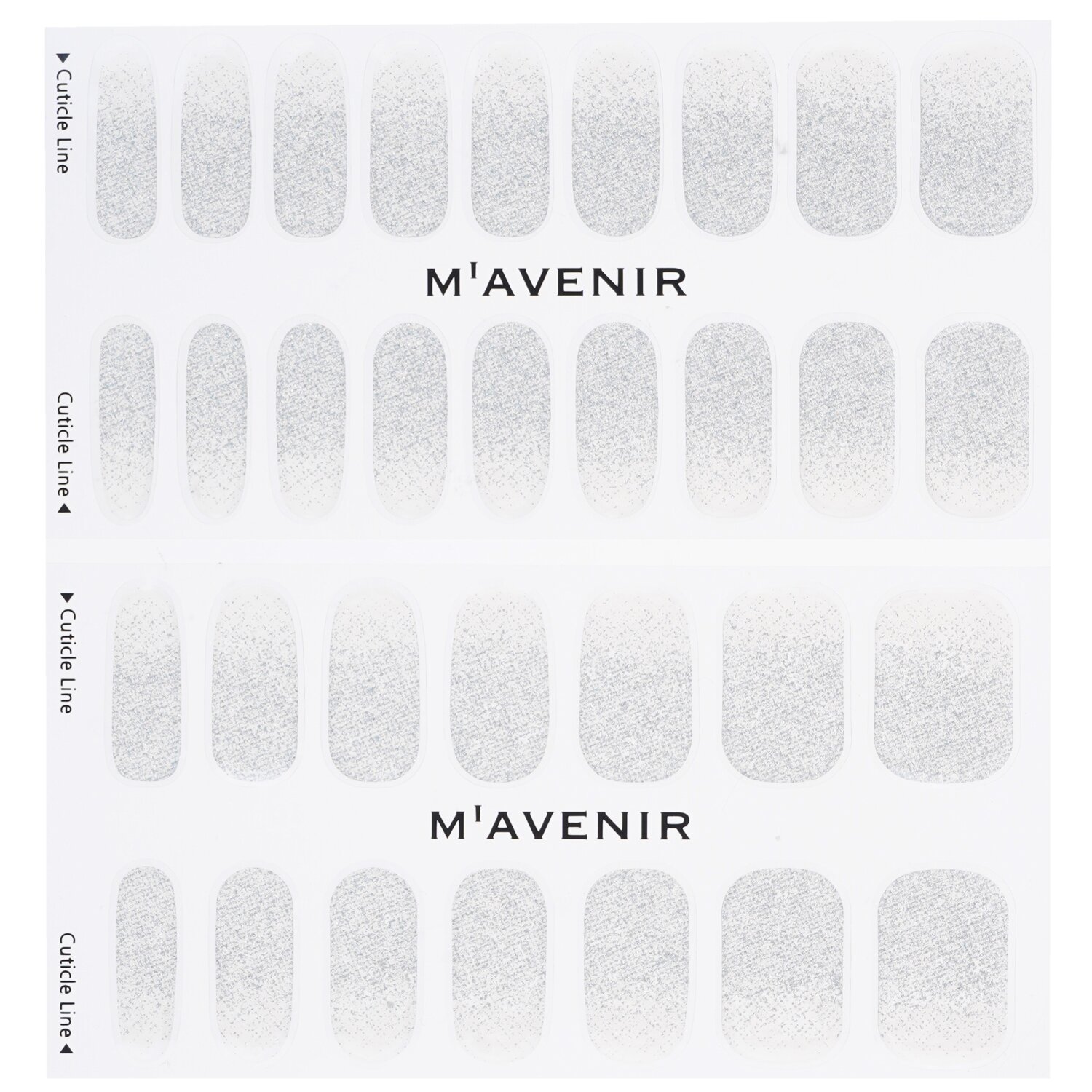 Mavenir Nail Sticker (Grey) 32pcs