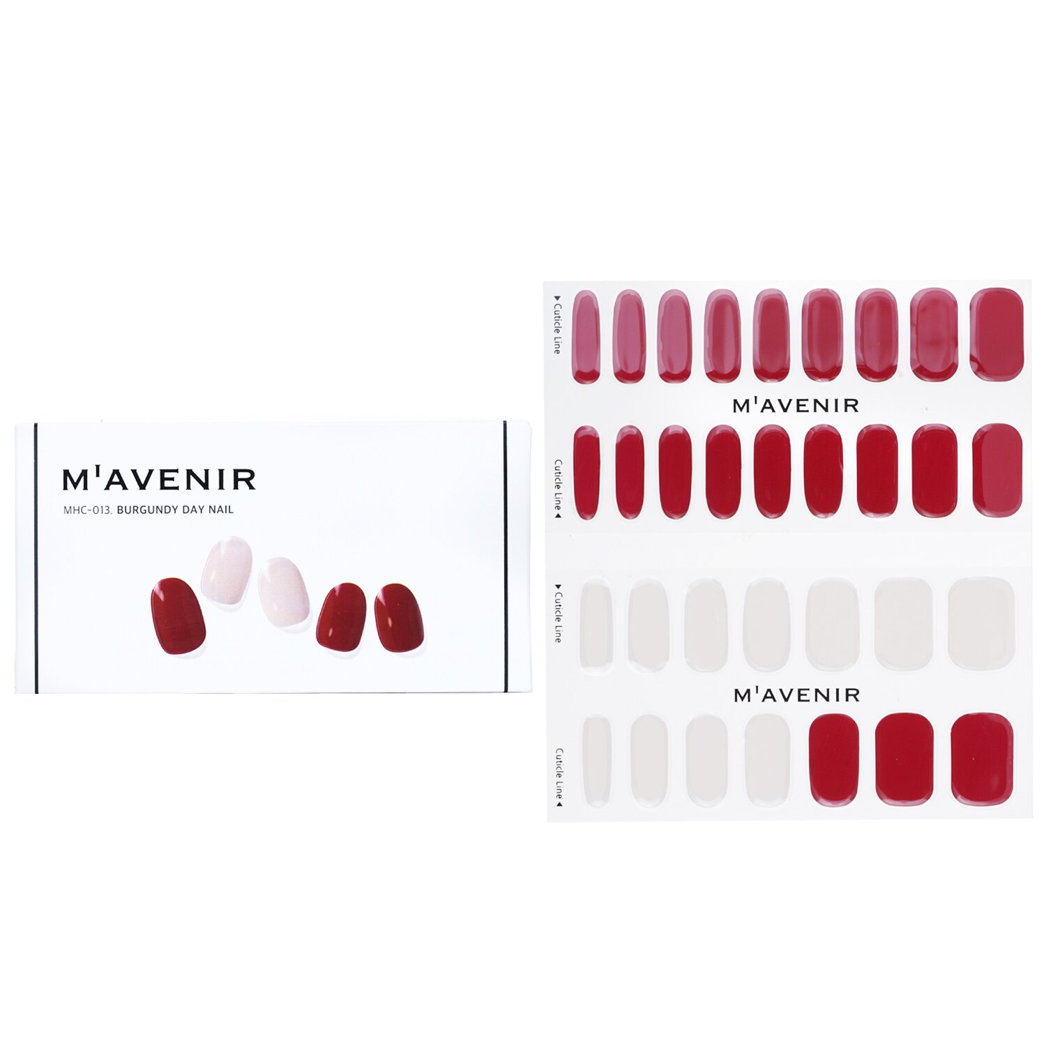 Mavenir Nail Sticker (Red) 32pcs