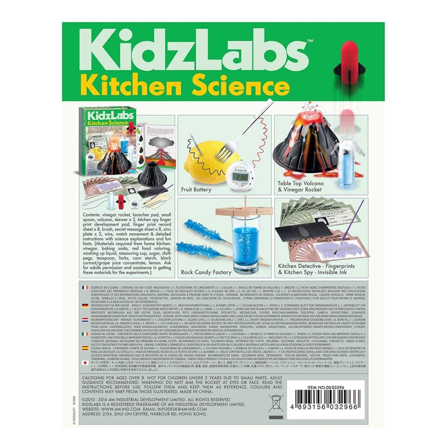 4M KidzLabs/Kitchen Science 22x17x6cm