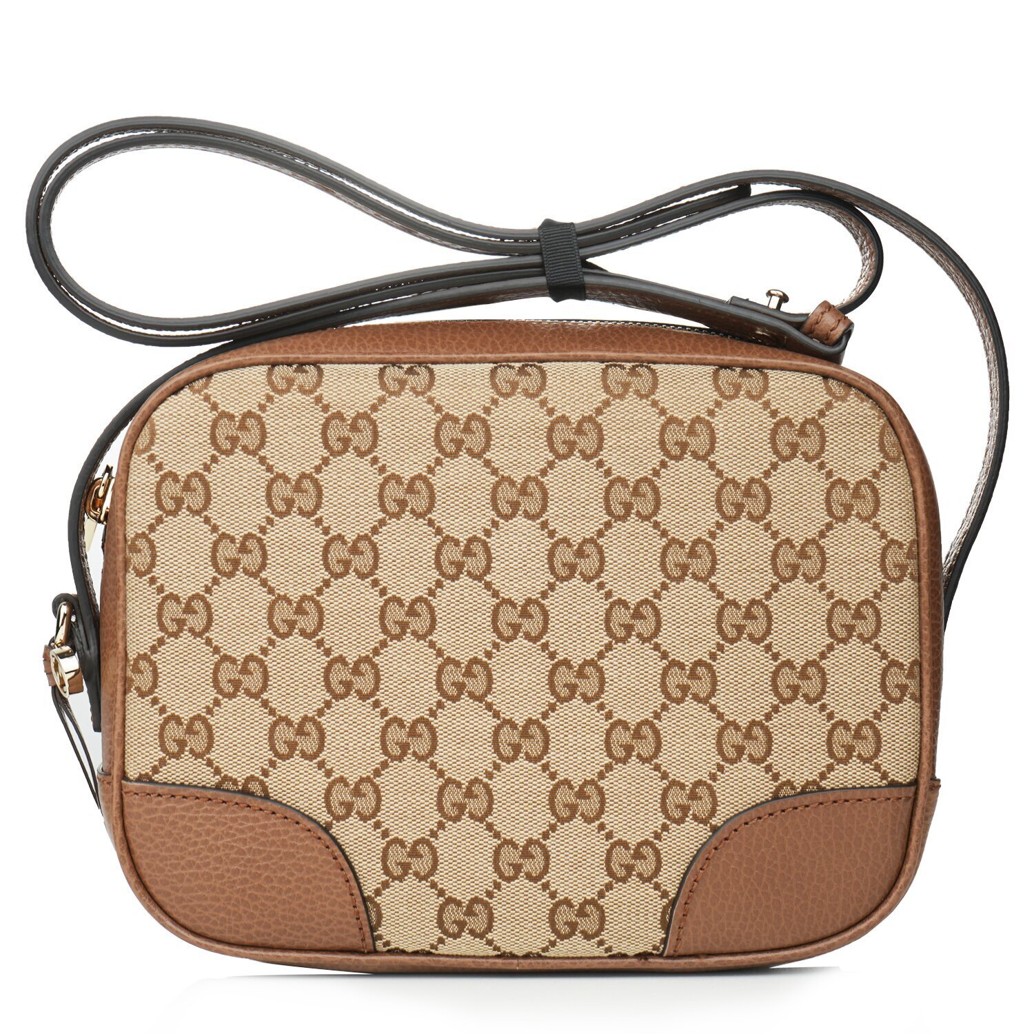 Gucci Canvas Leather GG BREE Crossbody Bag 449413 Beige Brown Strawberrynet CAM