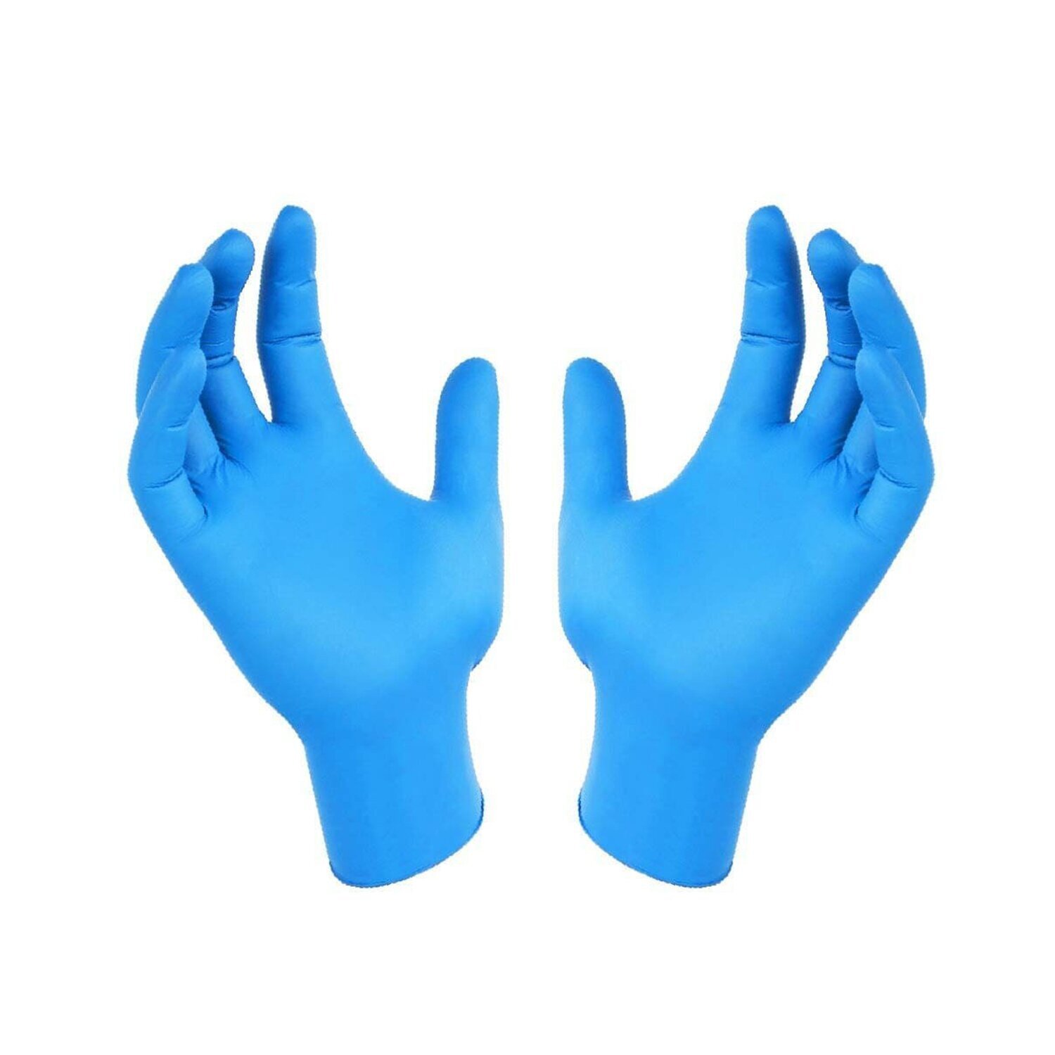 KQ KQ - Vitrile Disposable Vinyl & Nitrile Blend Gloves -blue (S) S