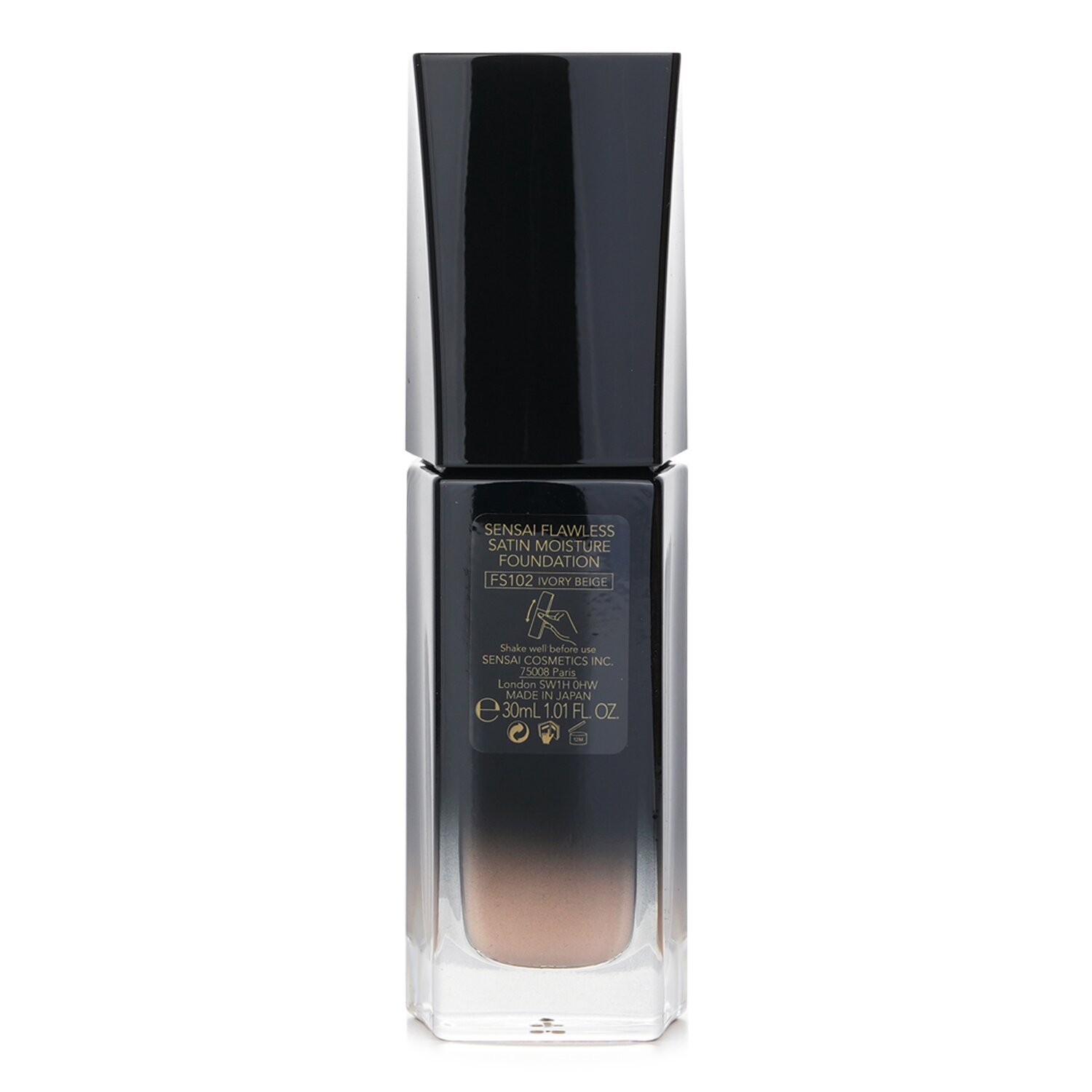 Sensai Flawless Satin Foundation, Warm Beige Nr. 204.5, 30 Ml – Mittlere Deckkraft, SPF20, Makelloses & Strahlendes Finish