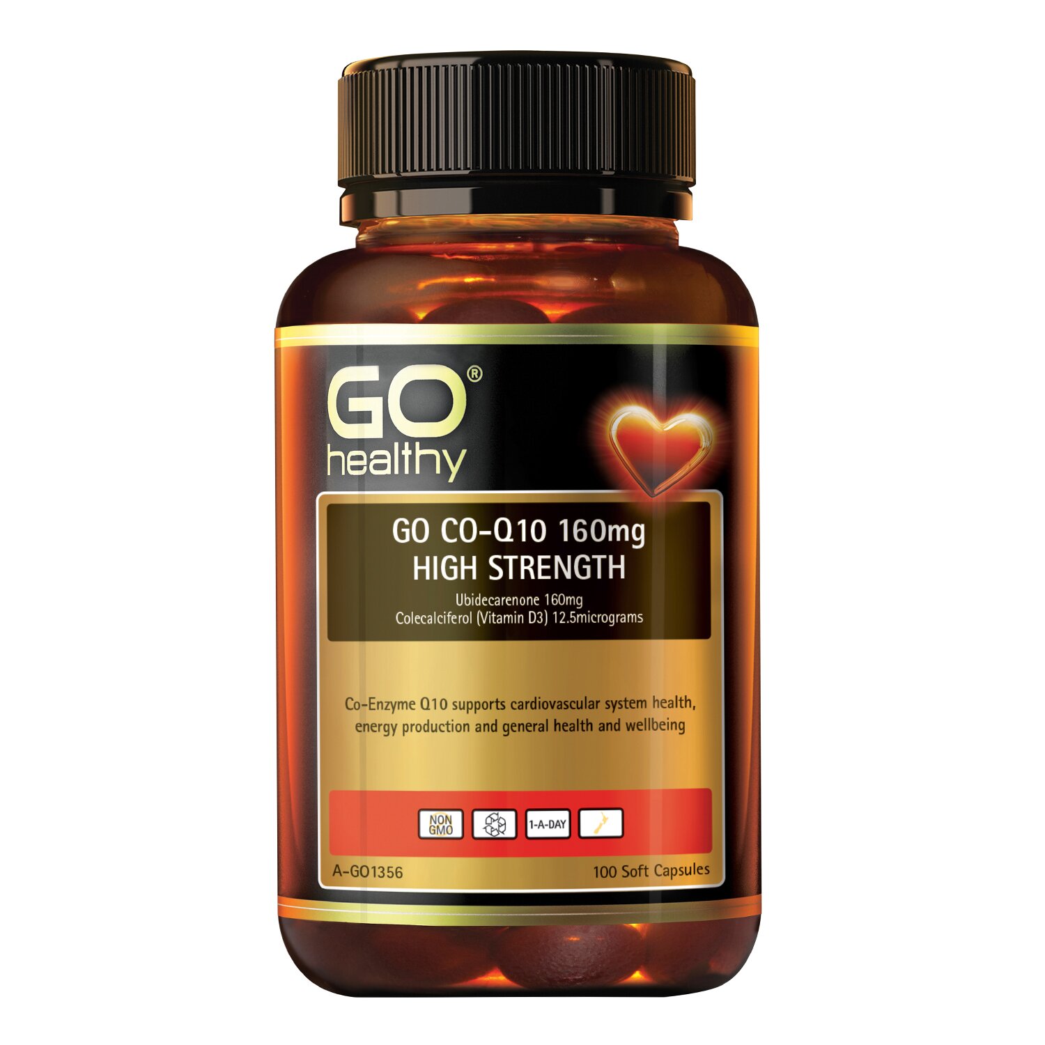 고 헬시 Go Healthy [공인판매대리점] GO Co-Q10 160mg 고강도 - 소프트젤캡 100개 100pcs/box