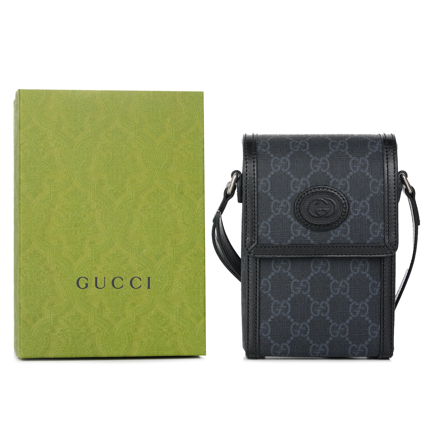 Gucci GG Supreme Mini Shoulder Bag 699402 Black