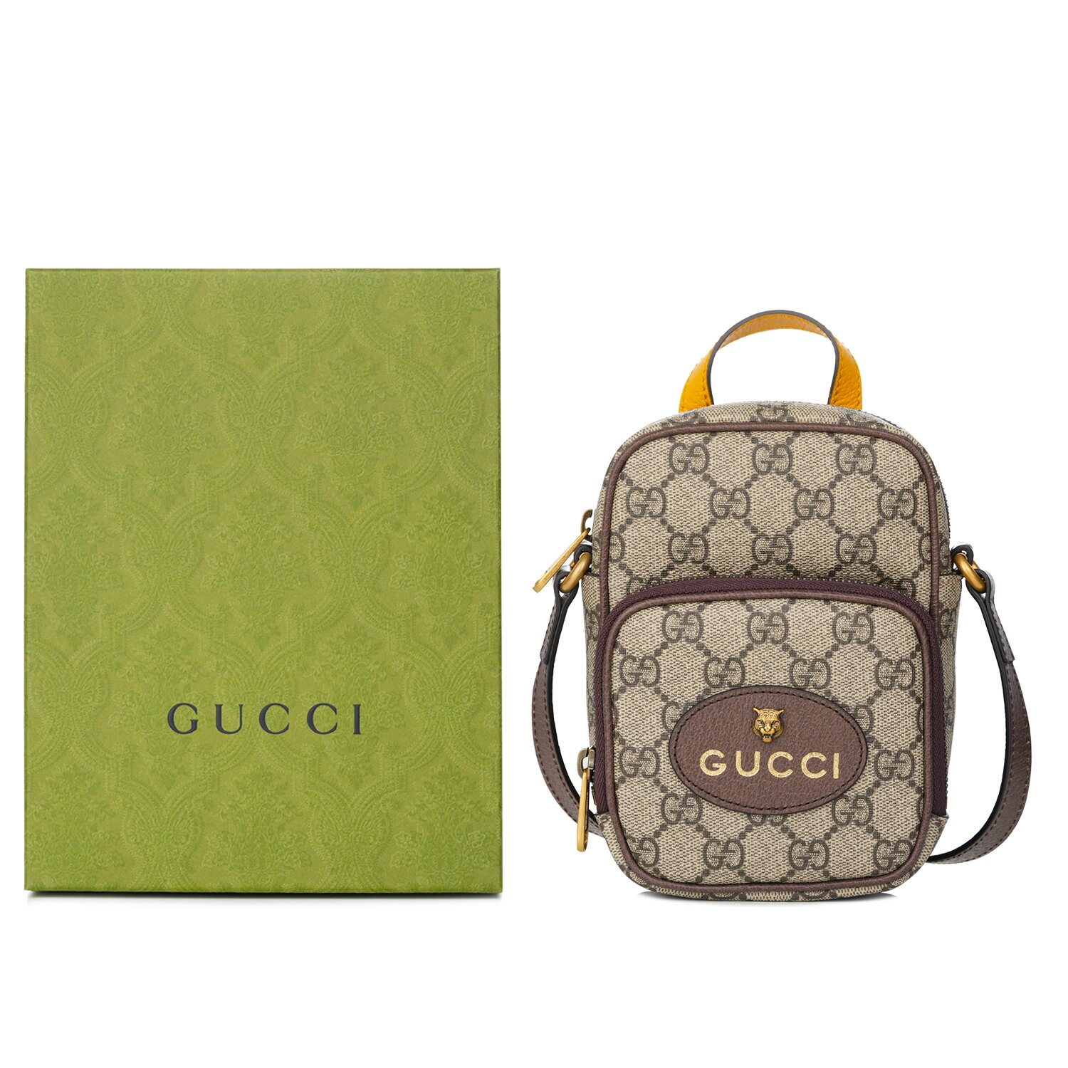 Gucci Neo Vintage GG Supreme Shoulder Bag 658556 Brown