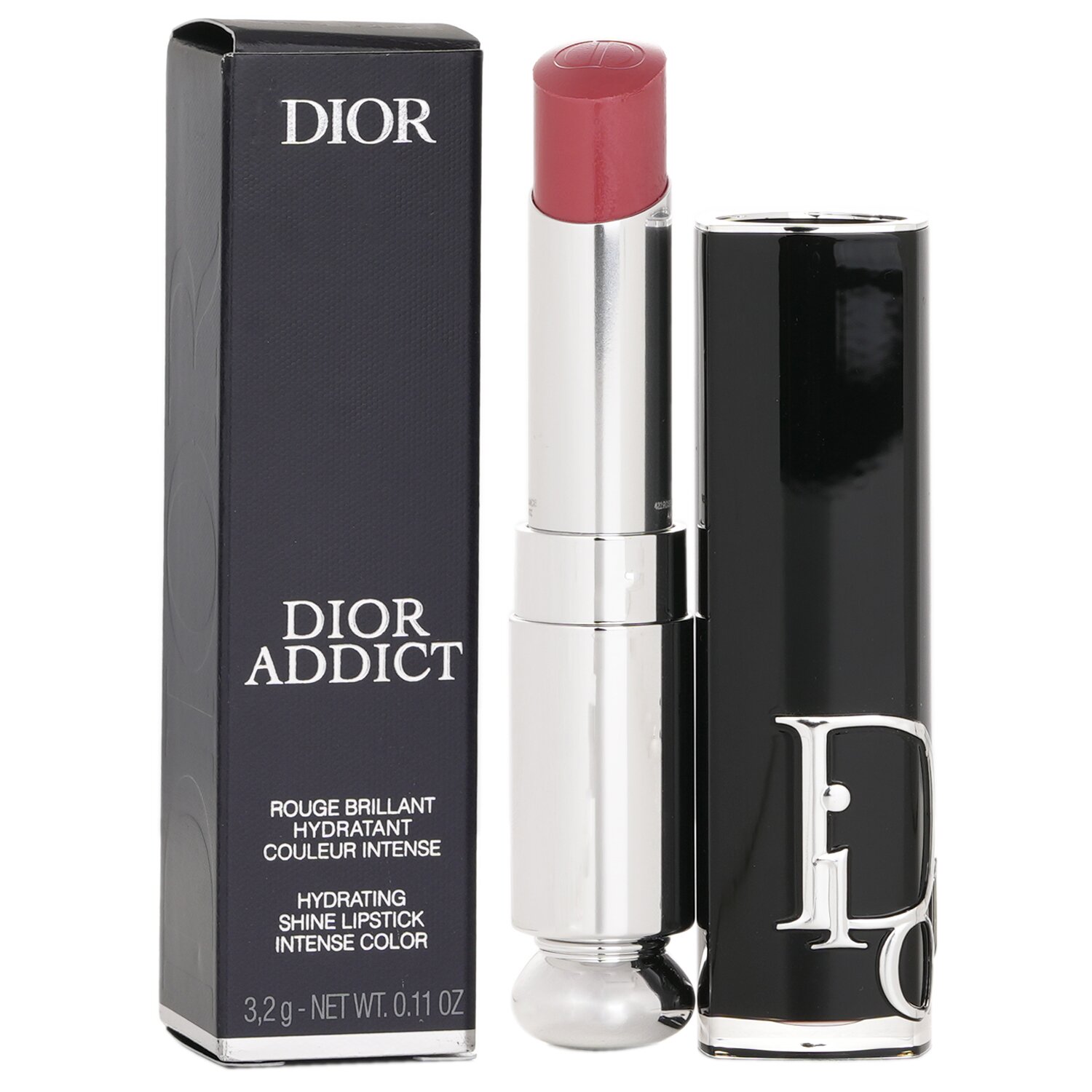 Christian Dior Addict factory Refillable Fashion Lipstick Case-Burgundy Oblique Monogram