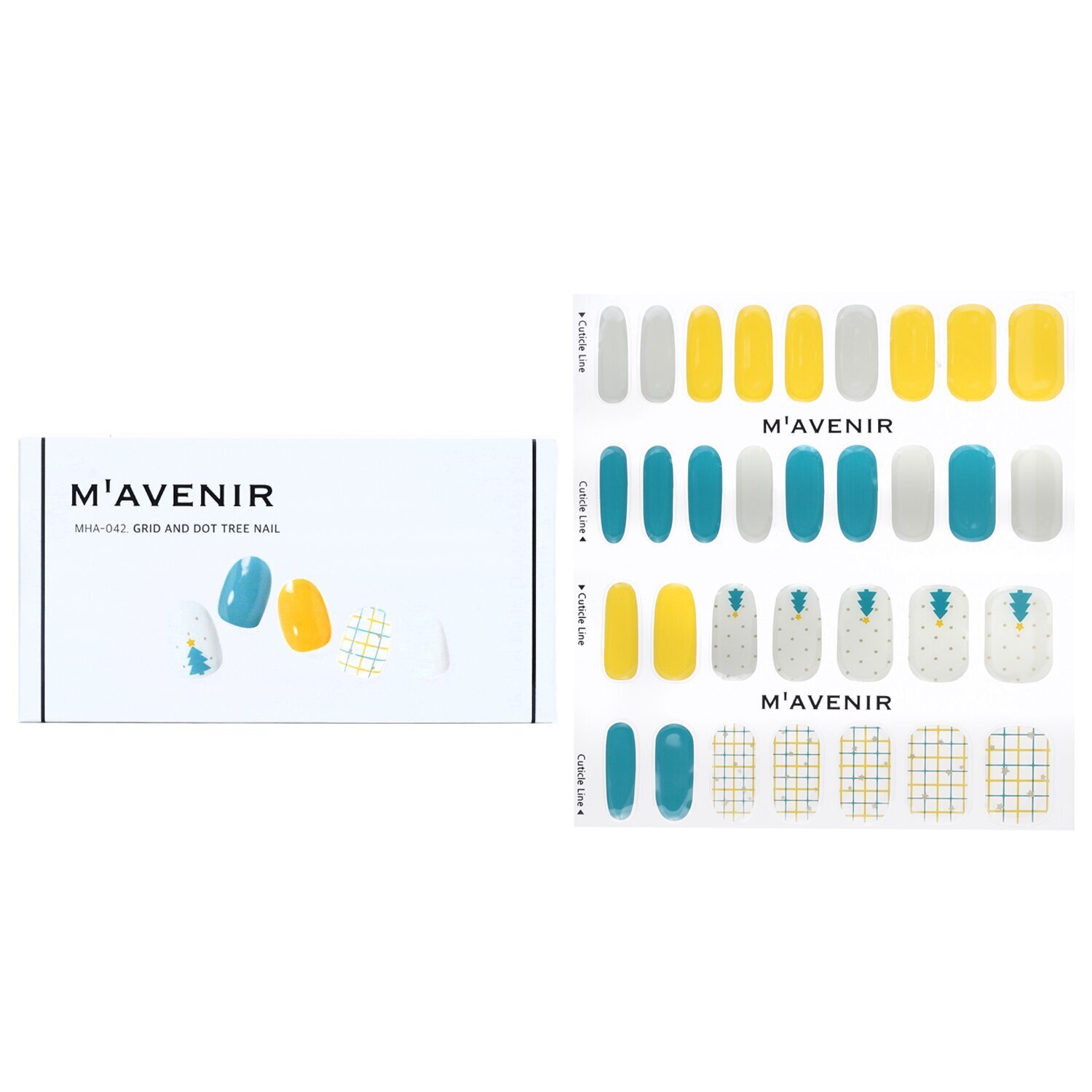 Mavenir Nail Sticker (Assorted Colour) 32pcs